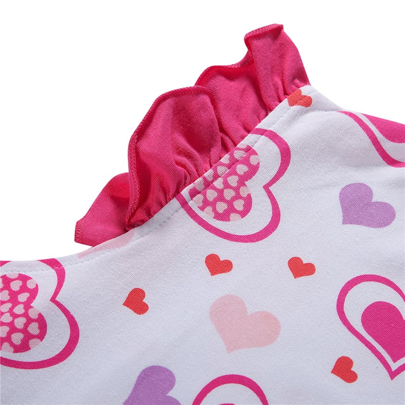 Princess Hearts Front Snap Onesie Bodysuit