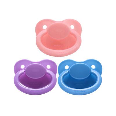Generation 1 Adult Sized Pacifier 3 Pack-Pink, Purple, Blue