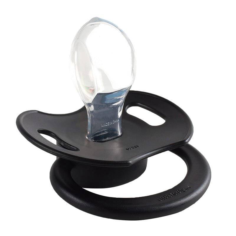 LB-P88-Black53 GEN-II Adult Sized Pacifier 3 Pack- Green Black White