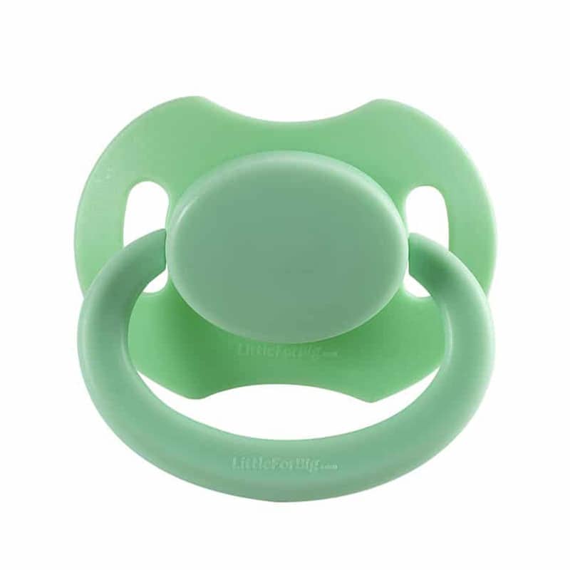 Littleforbig Adult Sized Pacifier Dummy for Adullt Baby BigShield GreenWhite 