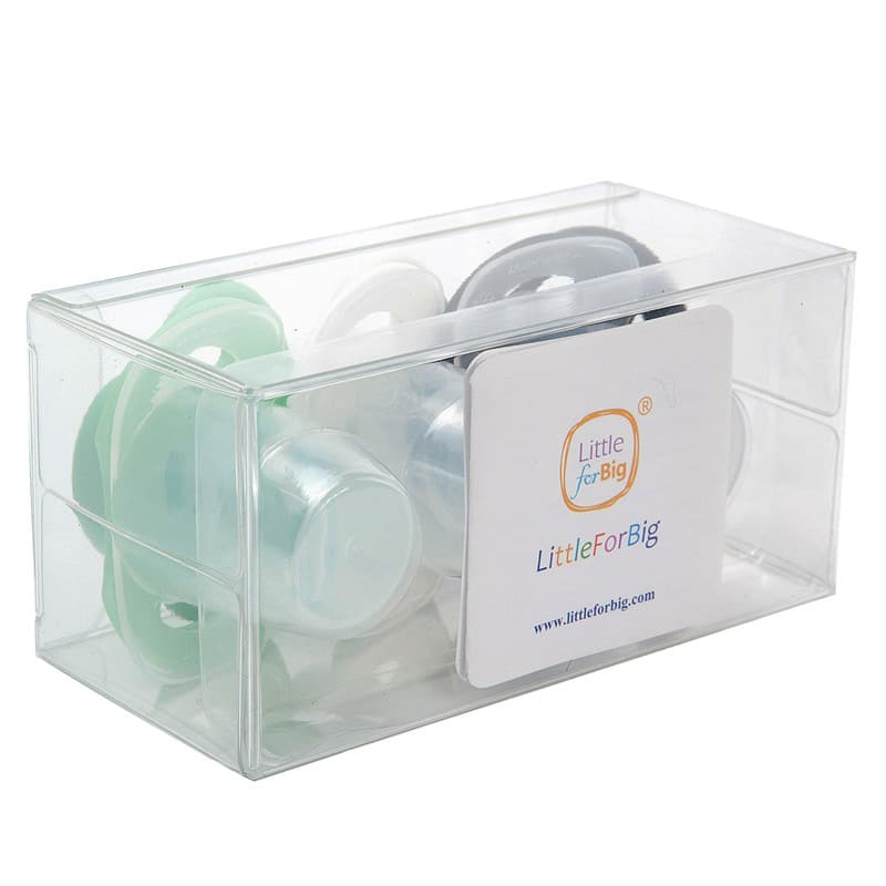 LB-P88-S302-20210128-5 GEN-II Adult Sized Pacifier 3 Pack- Green Black White