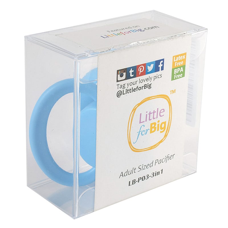 LB-P88B18 GEN-II Adult Sized Blue Pacifier