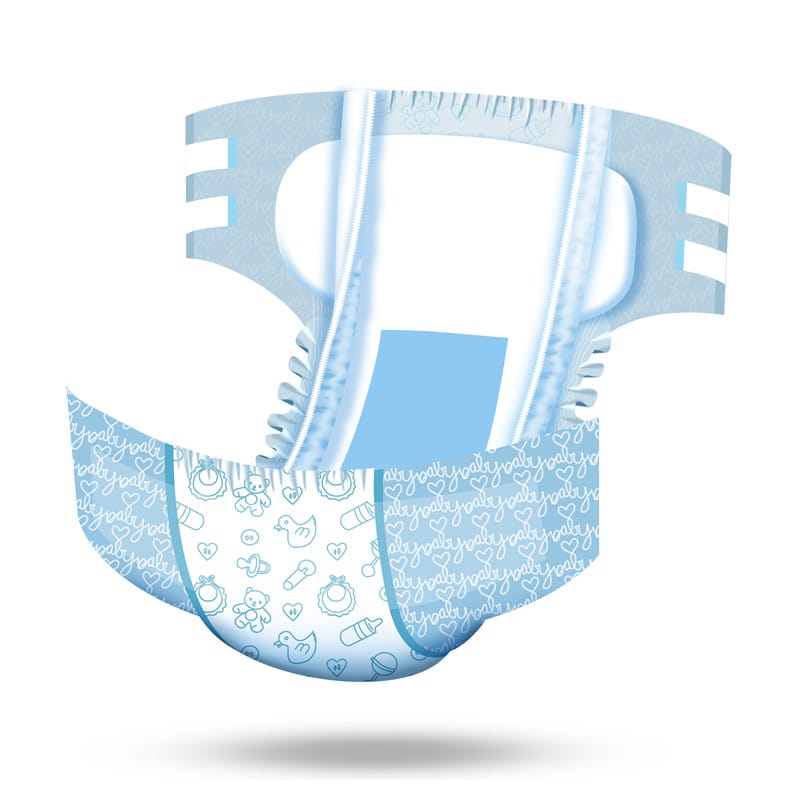 Nursery Blue Printed Adult Brief Diapers