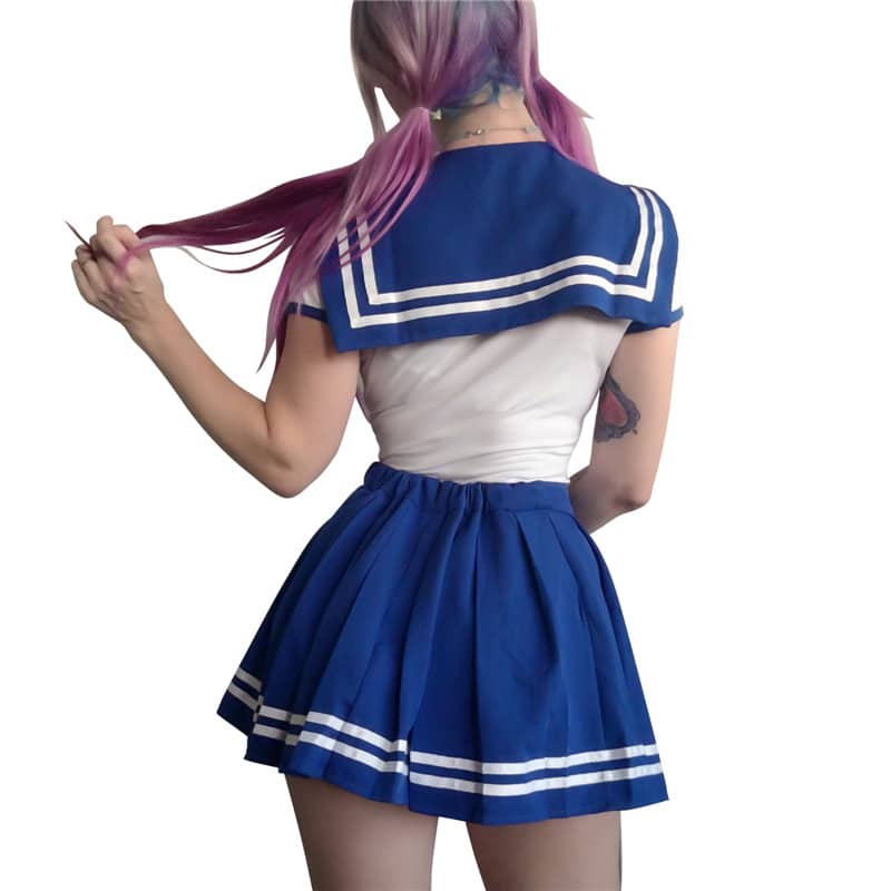 Cosplay Magical Onesie SailorBlue Skirt Set