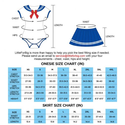 Cosplay Magical Onesie SailorBlue Skirt Set - LittleForBig Cute & Sexy ...