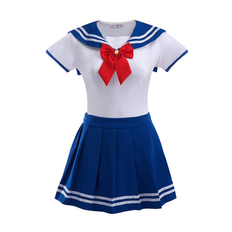 Cosplay Magical Onesie SailorBlue Skirt Set