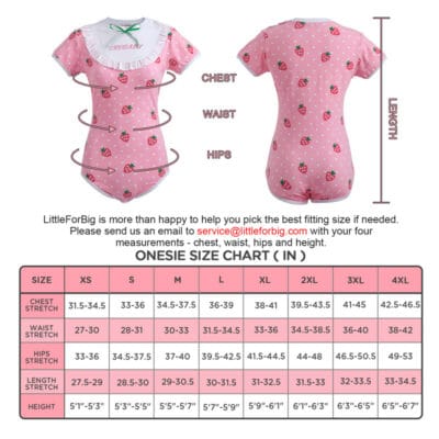 Strawberry Crybaby Onesie Bodysuit - LittleForBig Cute & Sexy Products