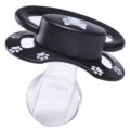 Kitty black & Puppy White Printed Pacifier Set