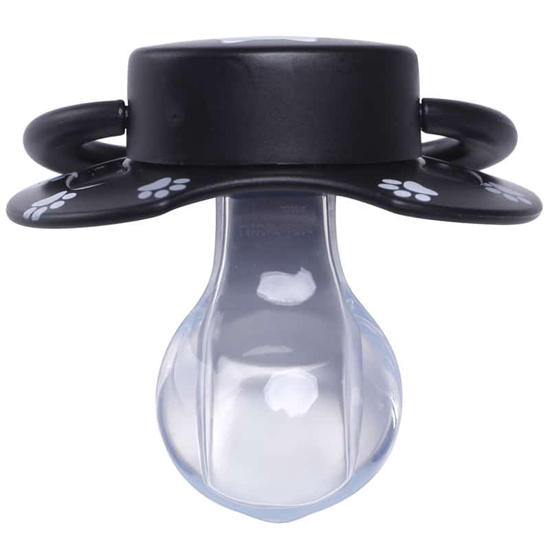 Kitty black & Puppy White Printed Pacifier Set