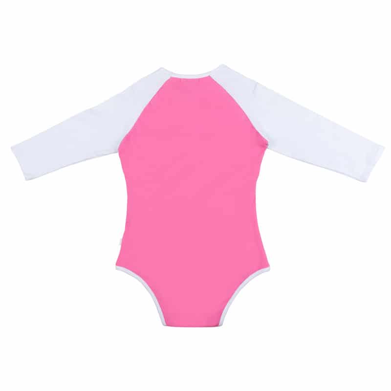 Baseball Reglan Sleeves Pink Onesie Bodysuit