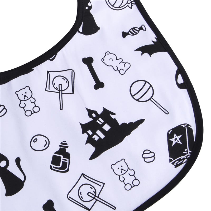 Green Dinosaurs & Halloween17 Bib Set