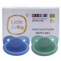 Night glow Adult Pacifier Blue and Green Set
