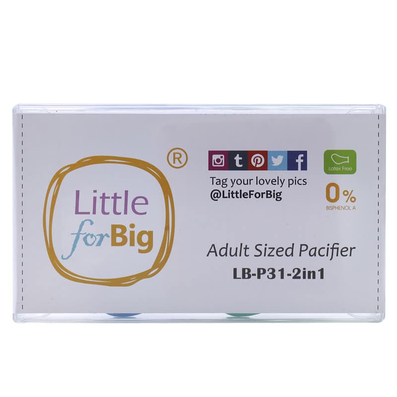 Night glow Adult Pacifier Blue and Green Set