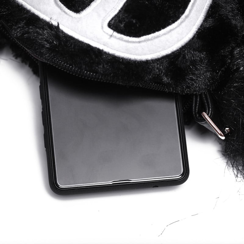 Littleforbig Uniskelly Skeleton Unicorn Stuffed Animal Plush Shoulder Bag Purse