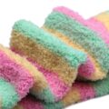 Coral Fleece Thigh High Socks 2 Pack- Ice Cream Set