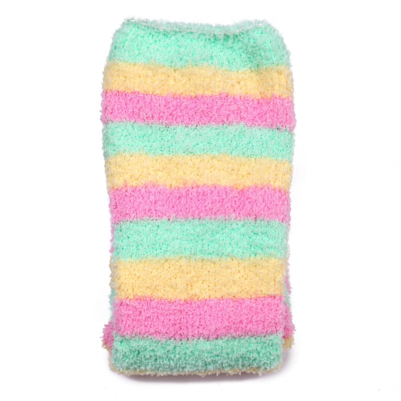 Coral Fleece Thigh High Socks 2 Pack- Ice Cream Set