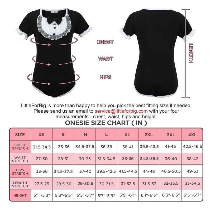 Wonderland Series Onesie Bodysuit Black