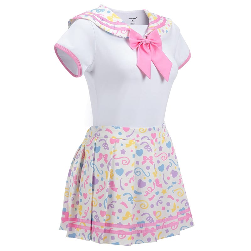 Cosplay Magical Girls Confetti Onesie Skirt Set