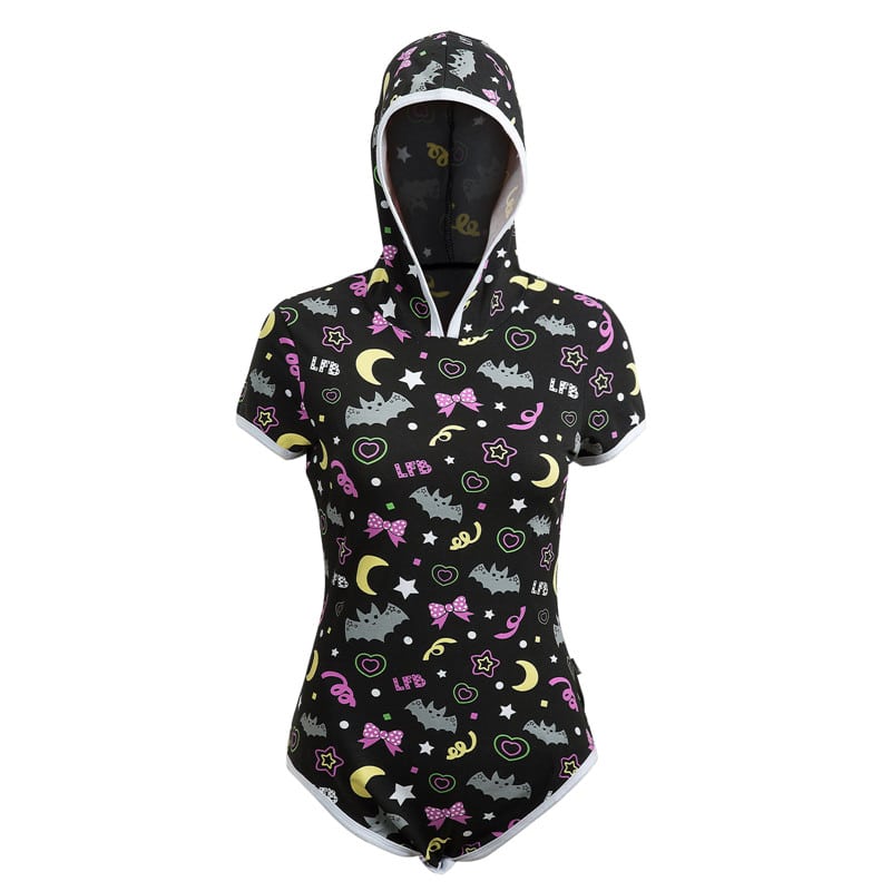 Trick or Treat Night-Glow Hoodie Onesie Bodysuit