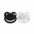 Candy Gloss Pacifiers-Black & Crystal set