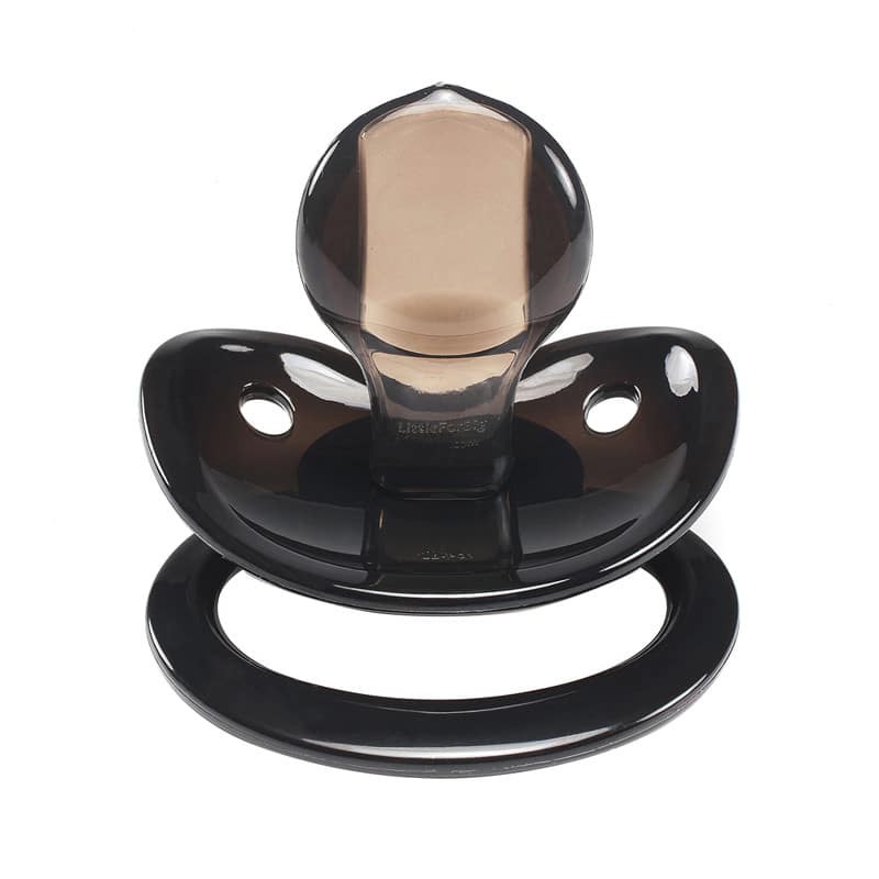 Candy Gloss Pacifiers-Black & Crystal set