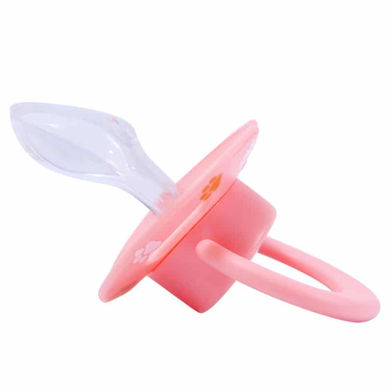 Teddy bear Pink & Fox Blue Pacifier set