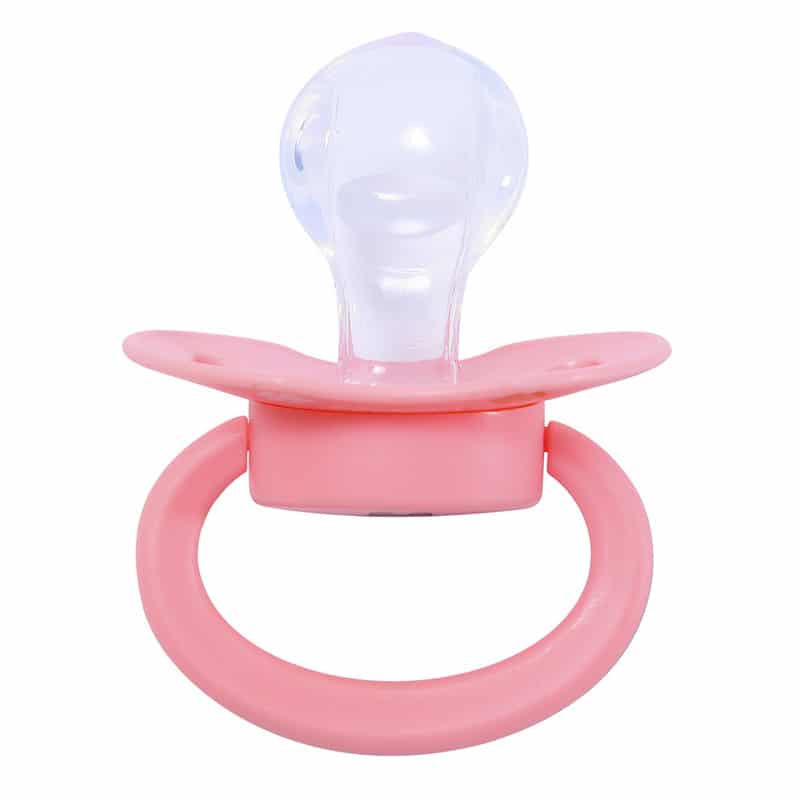 Teddy bear Pink & Fox Blue Pacifier set