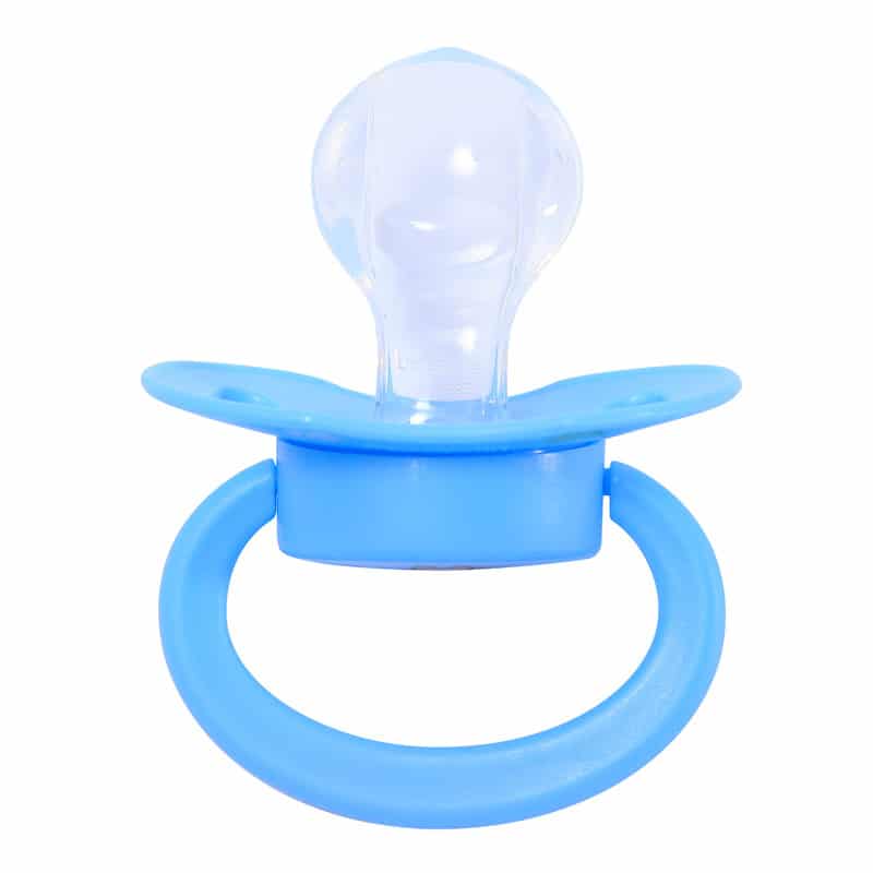 Teddy bear Pink & Fox Blue Pacifier set