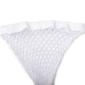 High Waist Tights Fishnet Mesh Net Stockings 3 Pairs-White