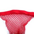 High Waist Tights Fishnet Mesh Net Stockings 3 Pairs-Red