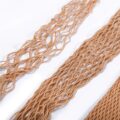 High Waist Tights Fishnet Mesh Net Stockings 3 Pairs-Nude