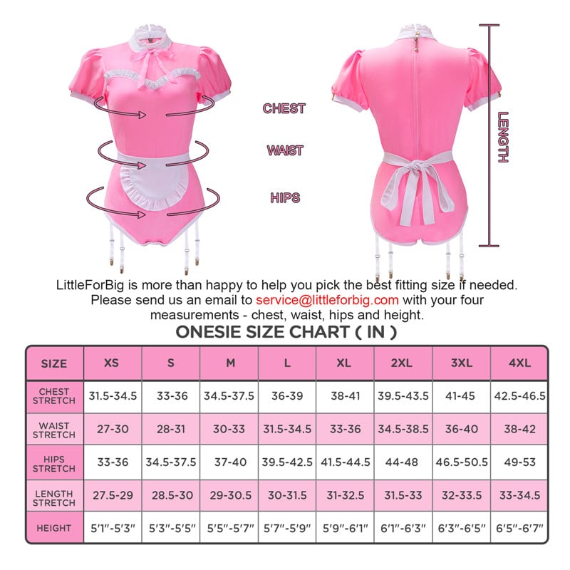 Maid Suit Onesie-Pink