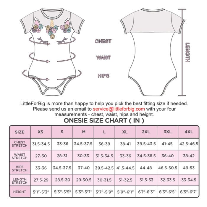 Unicorn Onesie - Littleforbig Cute & Sexy Products