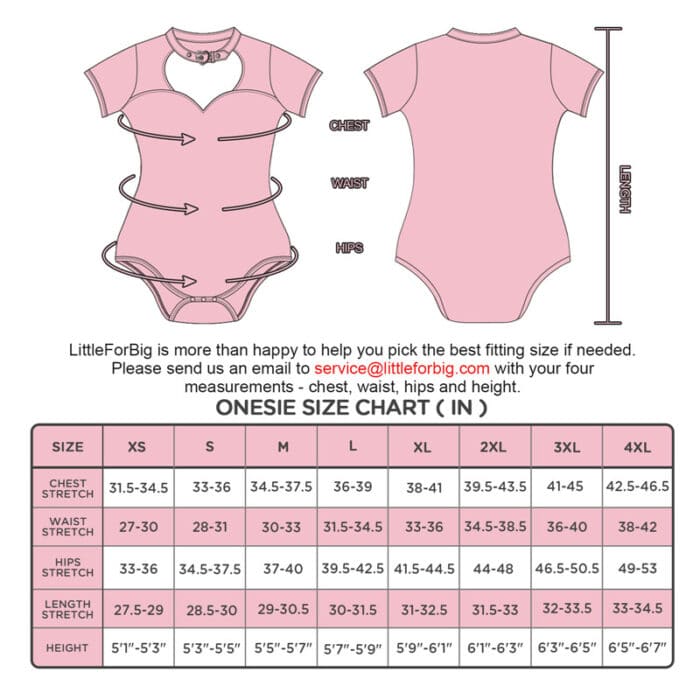 Collared Onesie Pink - LittleForBig Cute & Sexy Products