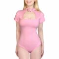 Adult Collared Onesie Pink