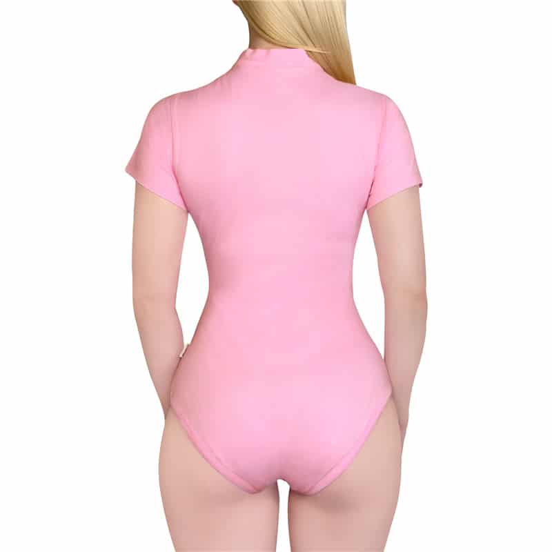 Adult Collared Onesie Pink