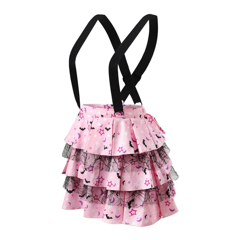 Goth Princess Ruffle Tiered Jumper Skirt