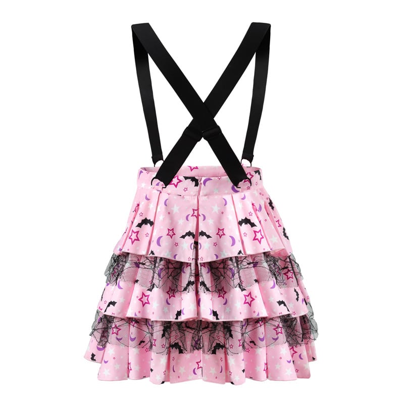 Goth Princess Ruffle Tiered Jumper Skirt