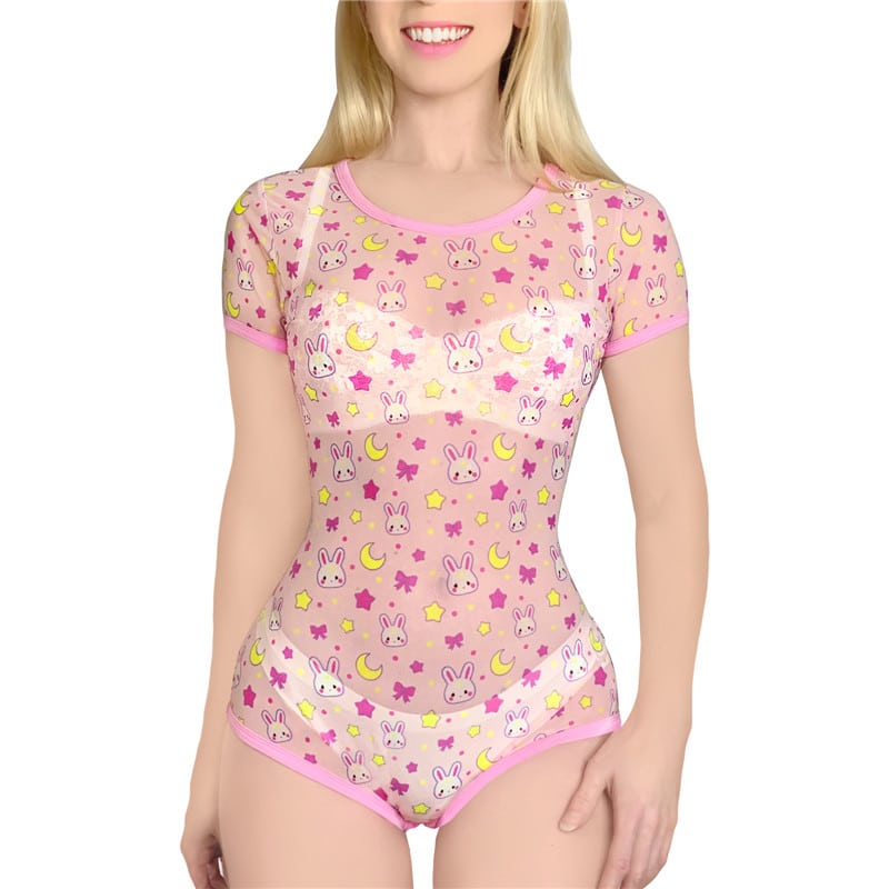 Usagi Mesh Bodysuit - LittleForBig Cute & Sexy Products
