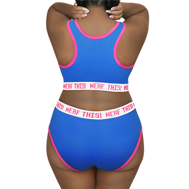 LittleForBig Set Intimo In Cotone Con Body E Mutandine Lace Up - Bunnywatch - Egirl Loungewear Per Donne