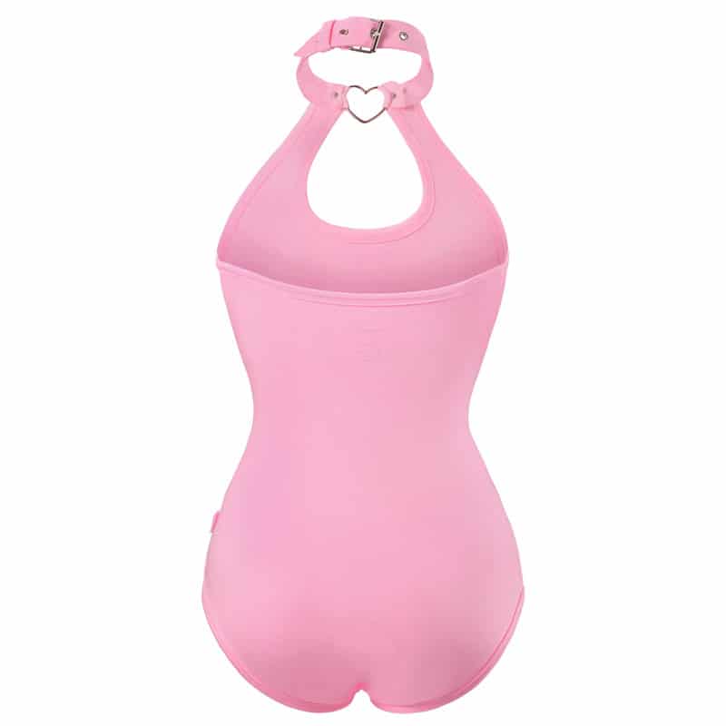 Heartbreaker Pink Collared Onesie