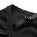 Leashed & Collared Goth Black Bodysuit