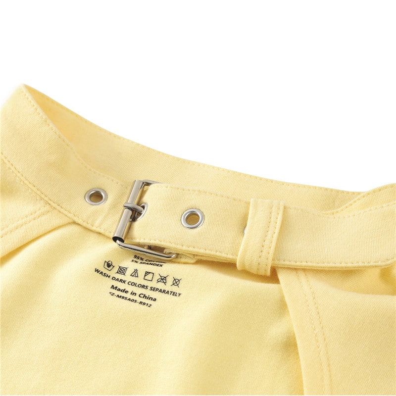 Adult Collared Onesie Yellow
