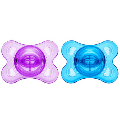 Gen-3 Adult Sized Candy Gloss Pacifiers - Blue & Purple set