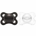 Gen-3 Adult Sized Candy Gloss Pacifiers – Black & Crystal set