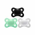 Gen-3 Adult Sized Pacifier 3 Pack- Green Black White