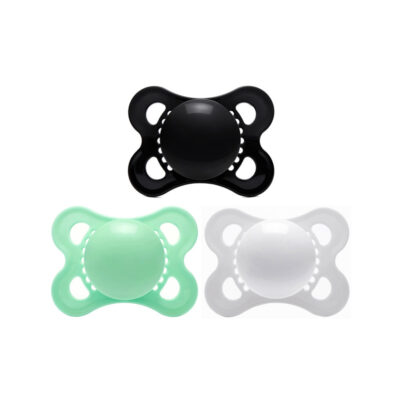Gen-3 Adult Sized Pacifier 3 Pack- Green Black White