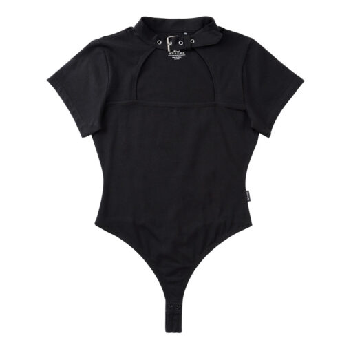 Collared Onesie Thong Black LittleForBig Cute & Sexy Products