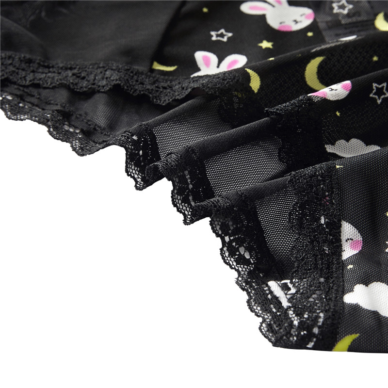 Bedtime Bunny Black Lingerie