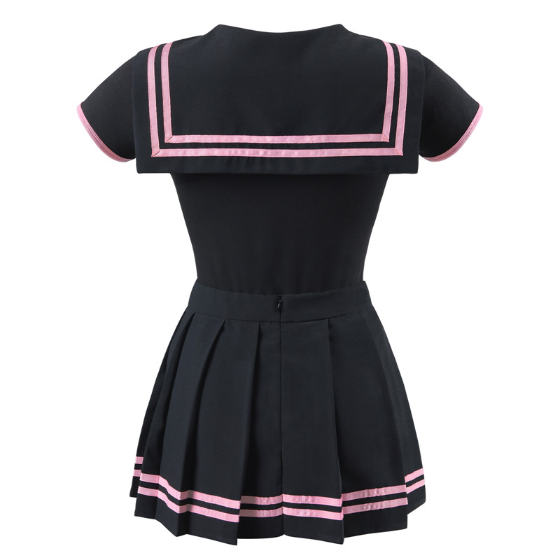 Cosplay Magical Onesie Skirt Set Full Black